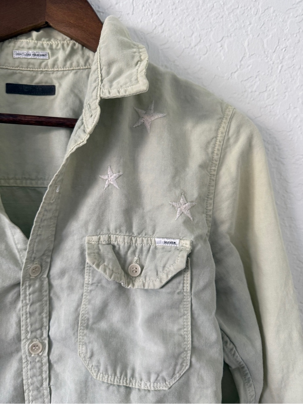 MOTHER The Trooper Long Sleeve Button Up- Trooper- M- MSRP $255 - Picture 13 of 15